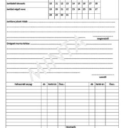 Javítási munkalap A/4-es pdf (jármű)